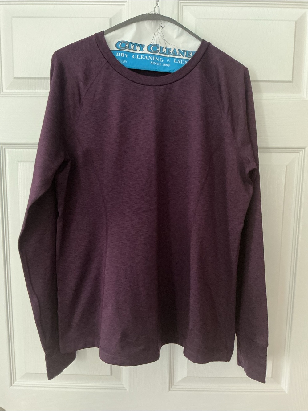 Jersey Crewneck top- Plum